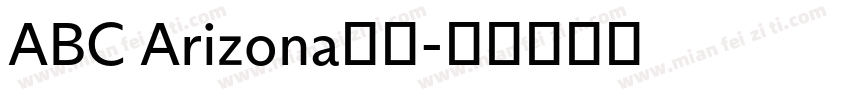 ABC Arizona字体字体转换